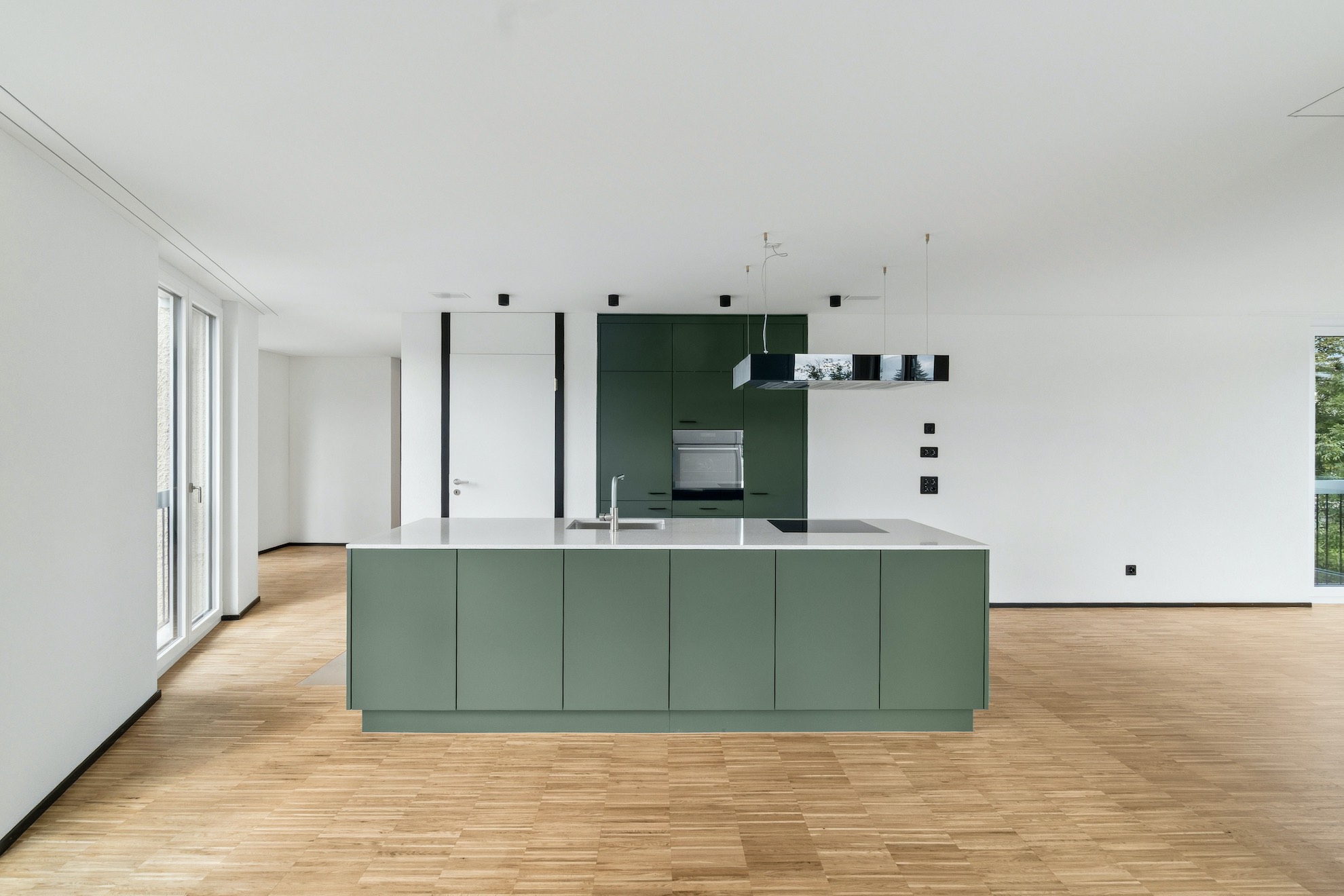 Eine Küche des Wohnhauses Scala in Duebendorf