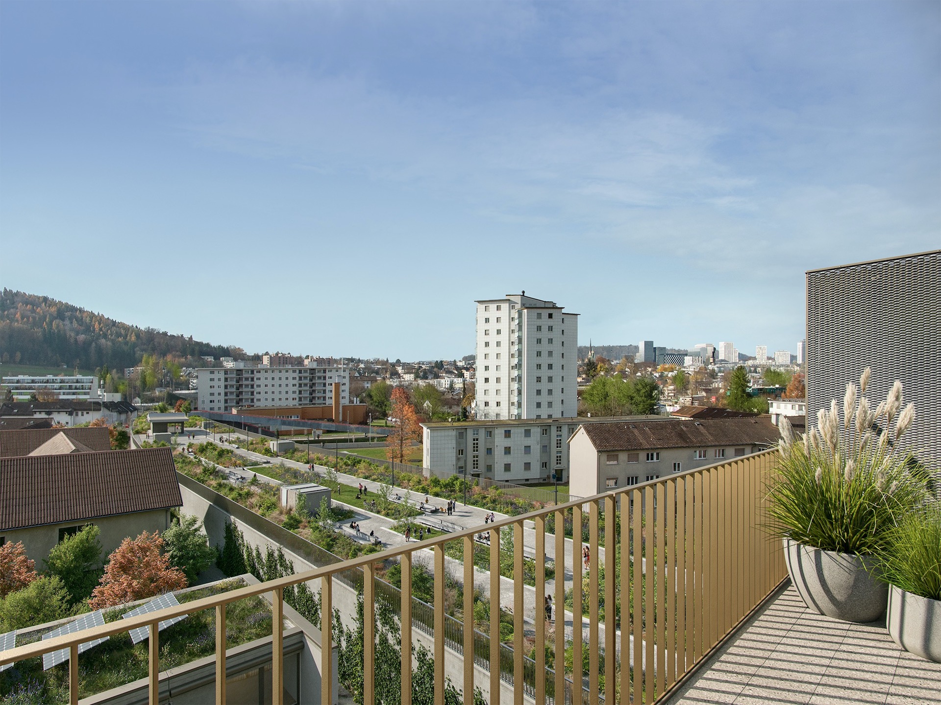 Aussicht der Wohnung