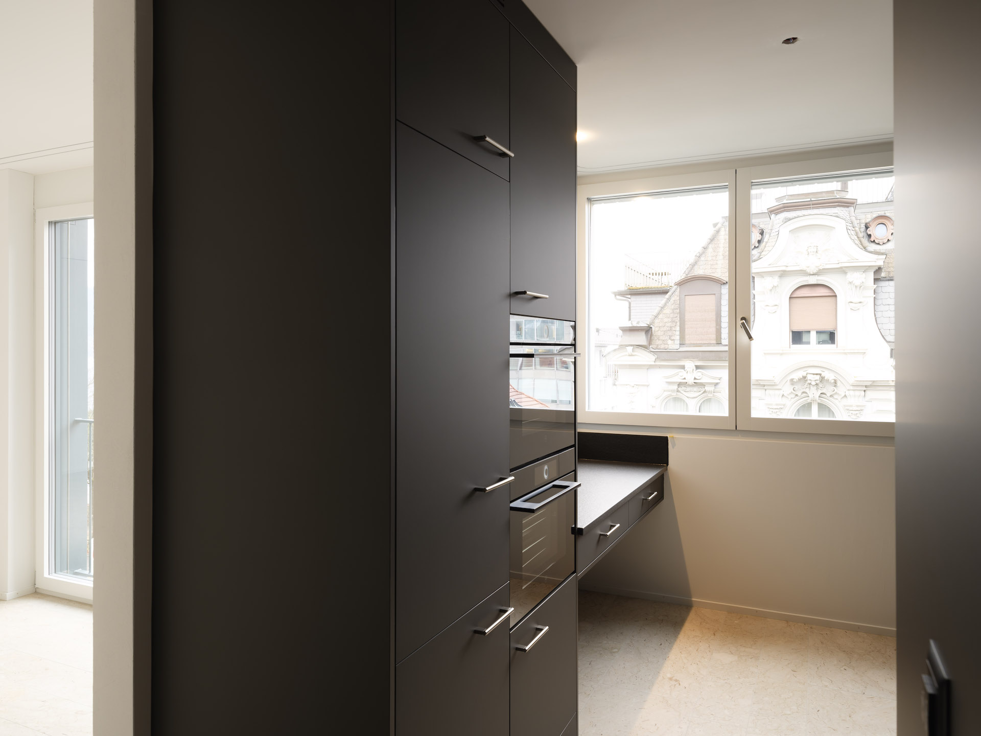 Küche im Neubau Horneggstrasse 4, Zürich Seefeld